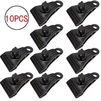 Clip de fixation robuste pour tente extérieure, pince de fixation coupe-vent pour bâche, boucle à balle pour corde de maintien, accessoires de tente