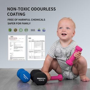 Proiron 4kg cặp nhà tập thể dục phòng tập thể dục trọng lượng gang Neoprene Workout quả tạ làm cho tập thể dục ở nhà đơn giản và dễ dàng - Product Image 6