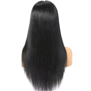 Perruque en dentelle frontale HD 4x4 13x4 en cheveux vierges vietnamiens Remy avec base en dentelle, densité 180%, noir naturel, coupe droite, longueur 26 pouces - Product Image 4