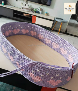 Cesta de Almacenamiento <span class=keywords><strong>para</strong></span> Pañales de Bebé Recién <span class=keywords><strong>Nacido</strong></span>, Tejida a Mano, Multicolor, Marca Star, la Más Vendida - Product Image 2