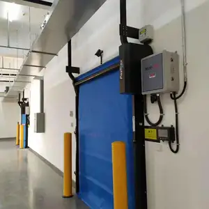 Frezer coldroom porta de armazenamento de alta velocidade isolamento automático pvc porta rápida