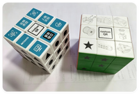 Cube Magique Personnalisé de Haute Qualité avec Logo, Puzzle de Vitesse 2x2, Cube 5x5x5cm en ABS, Boîte de Déplacement pour l'Entraînement à la Pensée
