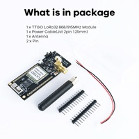 Module sans fil ESP32 LoRa OLED 0,96 pouce avec carte SD Bluetooth WIFI, version 433/868/915Mhz, TTGO LoRa32 V2.1_1.6, SMA LILYGO