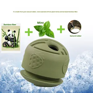 Mainan Kunyah Bola Slow Feeder Karet Biodegradable Rasa Mint untuk Anjing, Pereda Kebosanan, Latihan Makan, Food-Grade, Grosir - Product Image 4