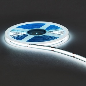COB LED şerit ışıkları DC12V16.4ft /5M 320leds/M CRI90 parlak esnek buz mavi LED bant ışıkları LED şerit ışık
