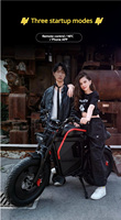 Vente flash Moto hybride tout-terrain 48V avec éclairage LED, cache-batterie, absorption des chocs pneumatique, grande roue, 40-60 km/h WIN RIDER WR-X1