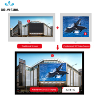 Écran d'affichage à LED 3D DR VISUAL Naked Eye Fournisseur P10 P8 P7.8 P6 Vente en gros Écran holographique 3d