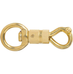 Fermoir de cordes de plomb de cheval personnalisé mousqueton de licou mousqueton mousqueton panique antique crochet pivotant en laiton massif mousqueton à dégagement rapide - Product Image 2