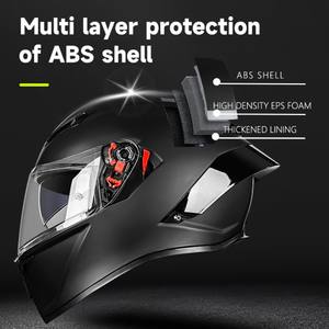 Casco de Motocicleta con Doble Visera Más Económico, Universal para las Cuatro Estaciones, Seguridad Integral, ABS, Certificado DOT, Casco de Motocross - Product Image 5