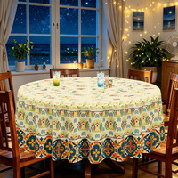 Nappe Rectangulaire Bohème à Motif Mandala, Protection de Table pour Salon, Décoration Intérieure, Prix Usine - Grande Vente