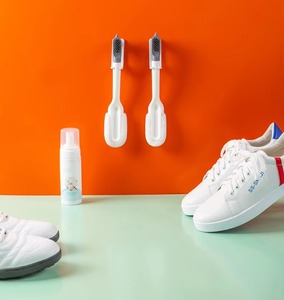 专业多功能鞋刷，长柄可悬挂软毛洗涤器，用于清洁耐用塑料制成的鞋子 - Product Image 6