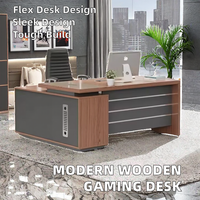 Vente en gros en Chine Bureau d'ordinateur convertible simple et moderne Service OEM personnalisé Style panneau de bois pour les jeux et les études