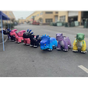 Dinosauro Animatronico Cavalcabile per Bambini - Giostra per Parchi Avventura all'Aperto <span class=keywords><strong>con</strong></span> Costruzione in Fibra di Vetro e Acciaio - Product Image 6