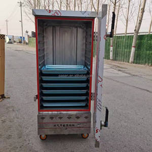 Machine à cuire le riz électrique automatique de bonne qualité à 24 plateaux, machine à cuire le riz, le poisson et le poulet à vendre - Product Image 4