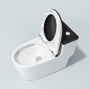 Thiết kế đơn giản P-trap trắng một mảnh phòng tắm WC nhà vệ sinh bát không biên giới gốm sứ vệ sinh nhà vệ sinh <span class=keywords><strong>commode</strong></span> - Product Image 3