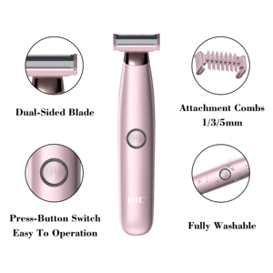 HTC vente HL-287Hot tondeuse à cheveux rechargeable USB sans danger pour la <span class=keywords><strong>peau</strong></span> des hommes Kit <span class=keywords><strong>de</strong></span> toilettage tondeuse à <span class=keywords><strong>barbe</strong></span> électrique rasoir pour femme - Product Image 3