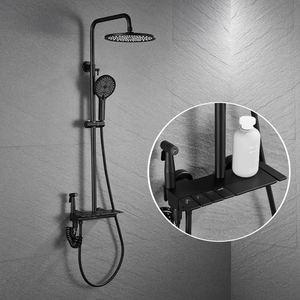 ชุดฝักบัวทำจากทองเหลืองแบบเดี่ยวใหม่เครื่องทำน้ำอุ่นไฟฟ้าจอแสดงผลดิจิตอลเซรามิกแบบไม่สิ้นสุดสำหรับห้องน้ำ - Product Image 5