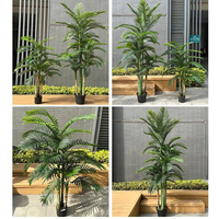 Palmera Areca/Hawaiana Artificial de Plástico de Alta Simulación Sirui - 165cm/260cm, Ecológica, Resistente a la Decoloración y Duradera