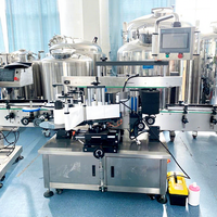 Etiquetadora Automática Neumática de Doble Cara para Botellas Redondas, Controlada por PLC, para Latas y Barriles