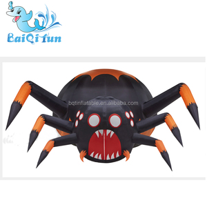 Bán buôn mặt hàng kinh dị trang trí nội thất Mặt nạ Halloween bơm hơi khổng lồ SPIDER Halloween <span class=keywords><strong>Inflatable</strong></span> ngoài trời - Product Image 4