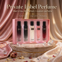 Collection de mini-parfums tendance aux senteurs fruitées, prise en charge OEM/ODM, coffret de 5 parfums avec boîte magnétique rose vif