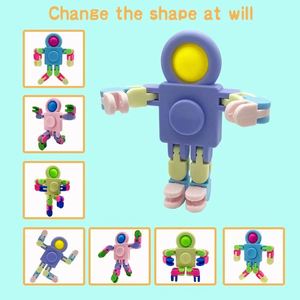 <b>Plastic</b> Cross-border Decompression Gyro Astronaut Bubble Music Chain Changeable Fingertip Puzzle Parent-Child Interactive Toy - Product Image 3