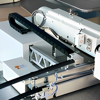 Machine à coudre industrielle haute vitesse adaptée à la couture de matériaux lourds tels que les sacs, les bagages et les intérieurs automobiles.