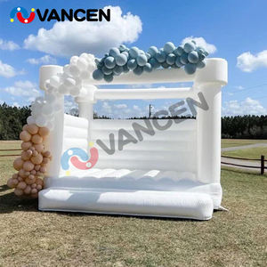 13ft พองปราสาทเด้งจัมเปอร์สีขาวสีชมพู<span class=keywords><strong>มิ</strong></span>้นต์สีม่วงสีฟ้าพอง Bouncer งานแต่งงานสีขาว Bounce House - Product Image 6
