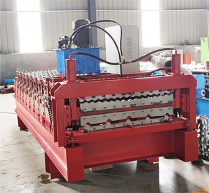 Double Layer Corrugated Wave Trapezoidal Roof Panel Roll Forming Machine <b>Tile</b> Press Machine Metal Roof <b>Sheet</b> Making Machine - Product Image 5