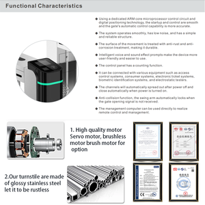 Portão de Barreira Personalizável Mingxu com Código QR/Rosto/Impressão Digital/Palmilha, Serviço ODM, Impressão de Logotipo Disponível - Product Image 4