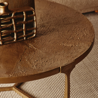 Table basse moderne de luxe en bois d'orme du Nord, table centrale en bois massif pour salon, mobilier de maison durable, finition naturelle élégante