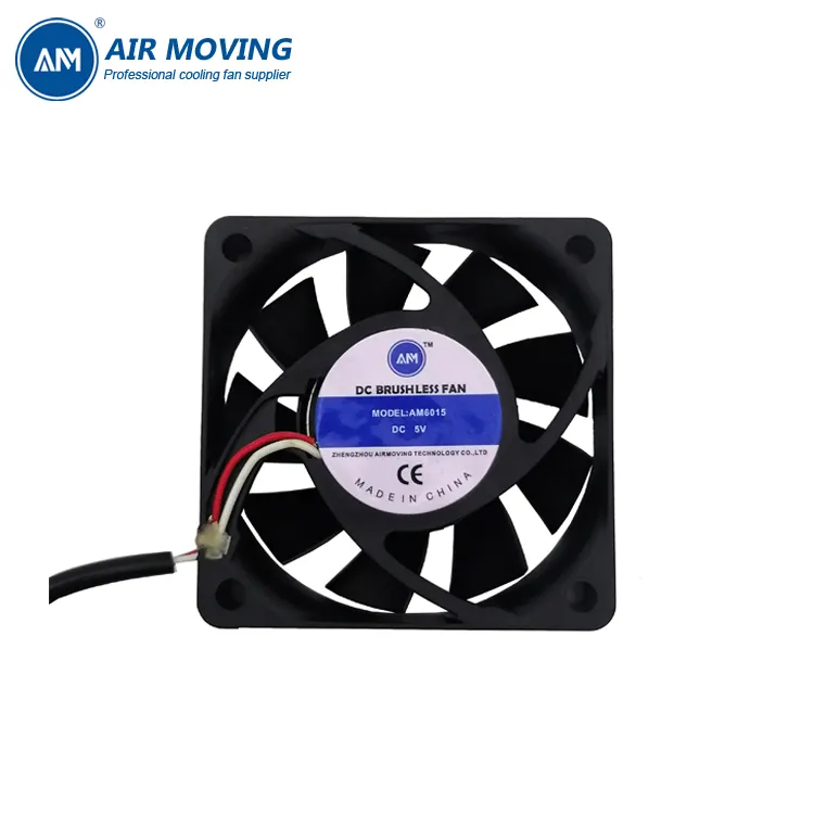 5000RPM 2.4 inç 60x60x15mm 6015 DC soğutma eksenel fan 5V hidrolik rulman 60mm DC fırçasız Fan USB konektörü 30cm tel uzunluğu