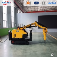 Robot de démolition hydraulique pour l'exploitation minière souterraine et l'excavation de tunnels |   Briseur de béton télécommandé pour zones dangereuses