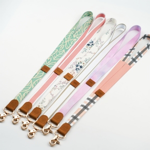 Super Leather <b>Lanyards</b> Custom <b>Polyester</b> <b>Lanyards</b> with High Quality Buckle for School and Office - Product Image 1