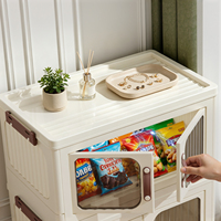 Rangement pliable pour vêtements en plastique PP écologique avec roulettes pivotantes pour l'organisation de la maison, gain de place et grande capacité