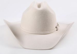 A111403 Sombrero de Vaquero Estilo Occidental, Nuevo Diseño en Oferta, 100% Fieltro de Lana, Ala Ancha Rígida, Ajustable, Unisex, para Fiestas - Product Image 5