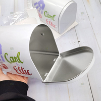 Boîte en métal personnalisée en forme de boîte aux lettres, boîte en métal décorative pour les cadeaux de mariage et les cadeaux de fête