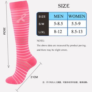 High Quality Combed Cotton Breathable Quick Dry <b>Compression</b> Fashion Knee High Custom Logo Diabetic Women Socks - Product Image 6