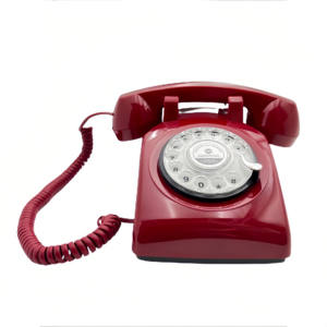 Fabricante Antiguo Teléfono con Cable Retráctil Audio Rojo Bodas Libro <span class=keywords><strong>de</strong></span> Visitas Grabadora Grabación <span class=keywords><strong>de</strong></span> <span class=keywords><strong>Voz</strong></span> <span class=keywords><strong>Fijo</strong></span> Dial Giratorio - Product Image 2
