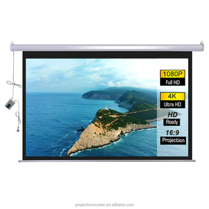 Tương Lai tự động cơ giới Màn hình máy chiếu 120 inch 16:9 rạp chiếu phim tại nhà mờ màn hình máy chiếu điện màu trắng với điều khiển từ xa - Product Image 1