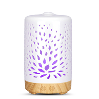 Mini diffuseur d'huile essentielle aromatique de haute qualité 100ml, diffuseur d'aromathérapie électrique ultrasonique en céramique