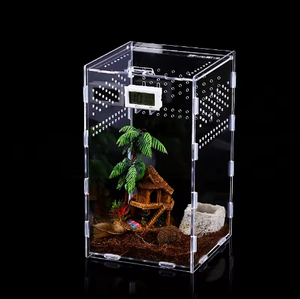 기본 조립 아크릴 파충류 인클로저 쉬운 조립 기본 주택 사용에 이상적 - Product Image 5