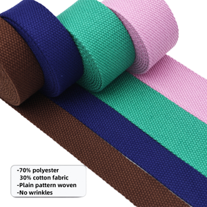 1inch High Tenacity Poly Cotton Webbing 25mm Soft and Comfortable Polyester Cotton <b>Tape</b> - Product Image 1