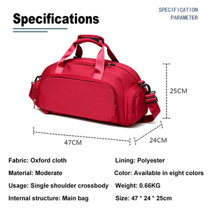 Bolsa Deportiva Personalizada de Nailon Impermeable, con Compartimento Separado para Zapatos, Logotipo Personalizado, Bolsas de Fitness para Hombre, Superventas - Product Image 4