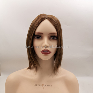 10*10 Top en soie pour femmes-Brun naturel, couverture complète, cheveux humains, Clip-In, Volume Boost - Product Image 5