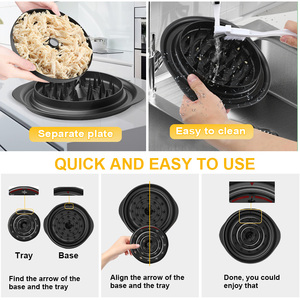 Manual Non slip Multifunctional Cooked Meat Shredding <b>Chicken</b> <b>Shredder</b> Machine Large <b>Chicken</b> Meat <b>Shredder</b> Tool Twist - Product Image 2