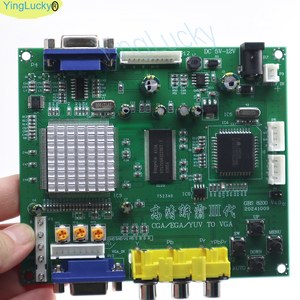 Chính hãng GBS-8200 <span class=keywords><strong>Arcade</strong></span> video chuyển đổi tín hiệu Board RGB/CGA/EGA/YUV VGA LCD HD màu xanh lá cây PCB cho Neo Geo <span class=keywords><strong>Arcade</strong></span> trò chơi máy kim loại - Product Image 3