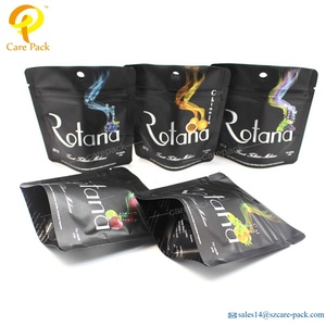 Resistente a niños de impresión de Oro 1 libra mate bolsas para hierba flor con mango bolsillos - Product Image 6
