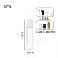 Bouteille à bille roulante rectangulaire en acier inoxydable de 1ml 2ml 3ml 5ml 10ml en bouteille personnalisée pour crème contour des yeux et huile de parfum