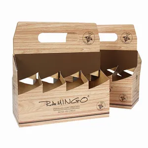 Yilucai Personnalisé Kraft <span class=keywords><strong>8</strong></span> Pack Bière Transporteurs Fabrication D'emballages Carton Boîte - Product Image 1